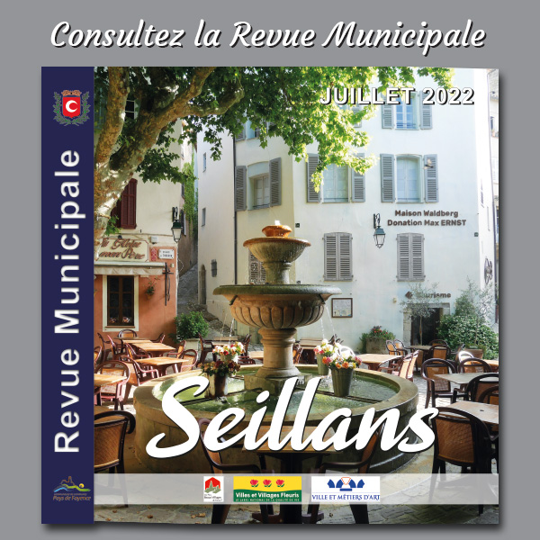 Revue Municipale juillet 2022 pour la commune de Seillans