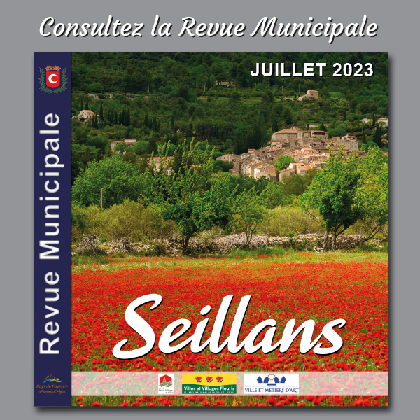Revue Municipale juillet 2023 pour la commune de Seillans