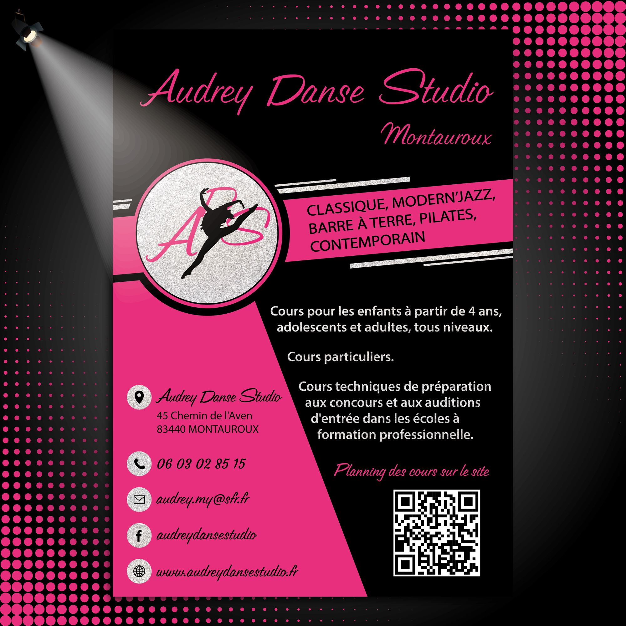 Flyer pour Audrey Danse Studio