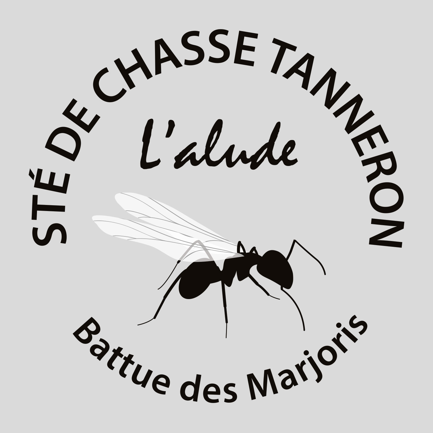 Logo personnalisé pour la société de chasse l'Alude à Tanneron