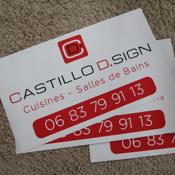 Magnets grand format pour marquage véhicule pour Castillo D.Sign