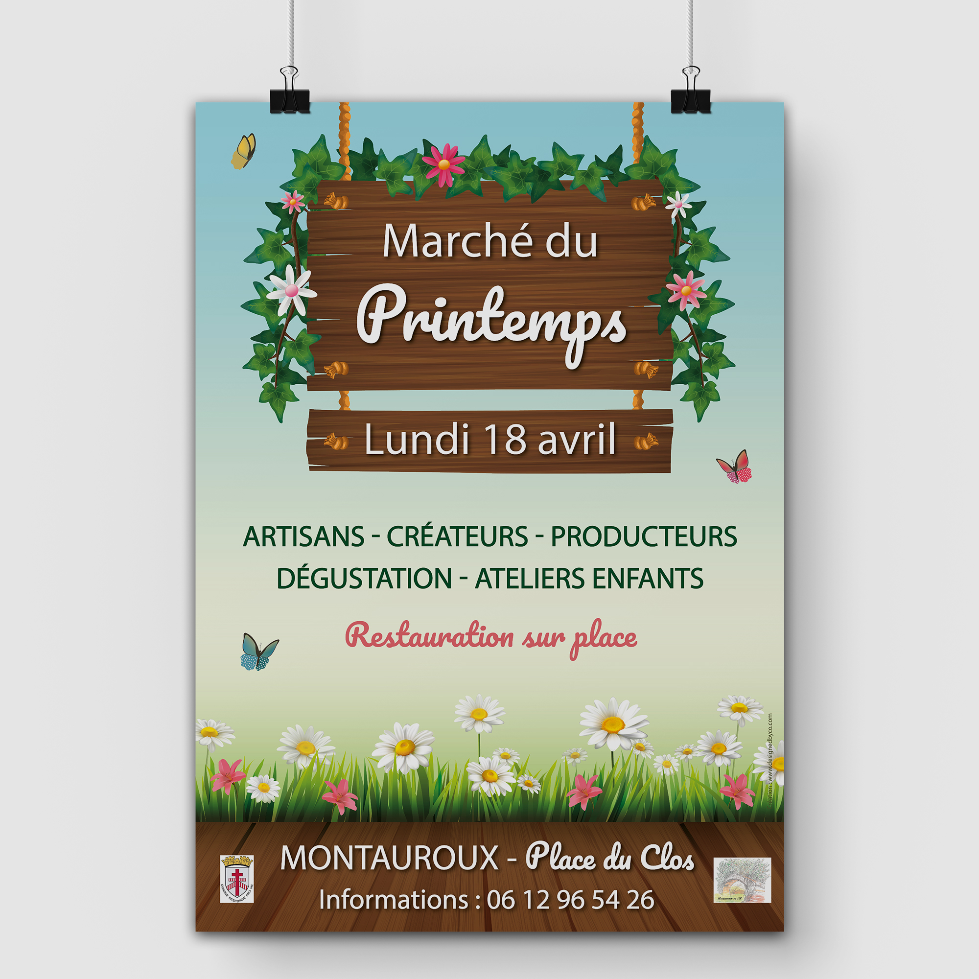 Affiche pour la Fête du Printemps 2022 à Montauroux