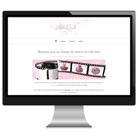 Site internet pour la boutique Atelier Coralie créations