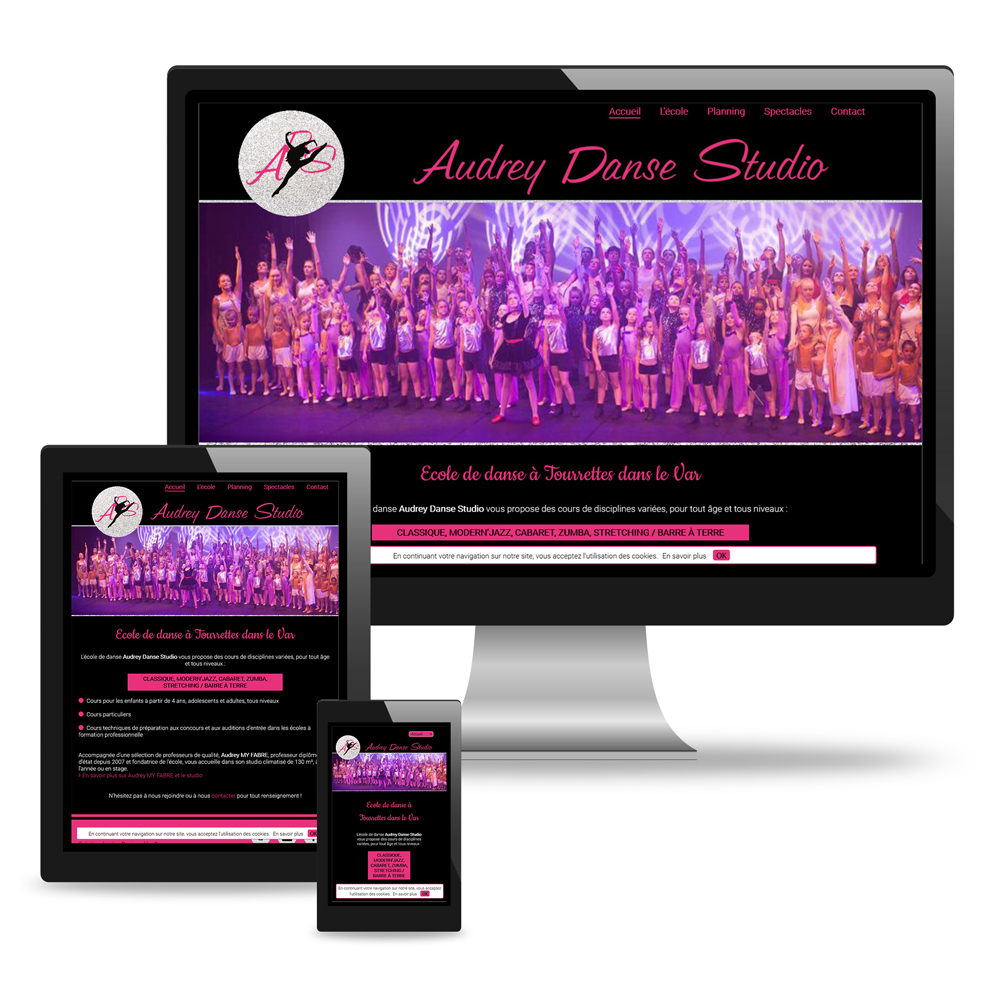 Site internet pour Audrey Danse Studio